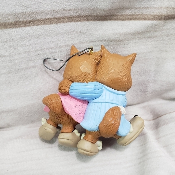 Hallmark Mom & Dad Fox In Robes & Slippers Christmas Ornament 1993 Keepsake 2.5" - Picture 5 of 6